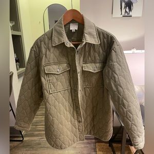 Green Joie Quilted Jacket Green